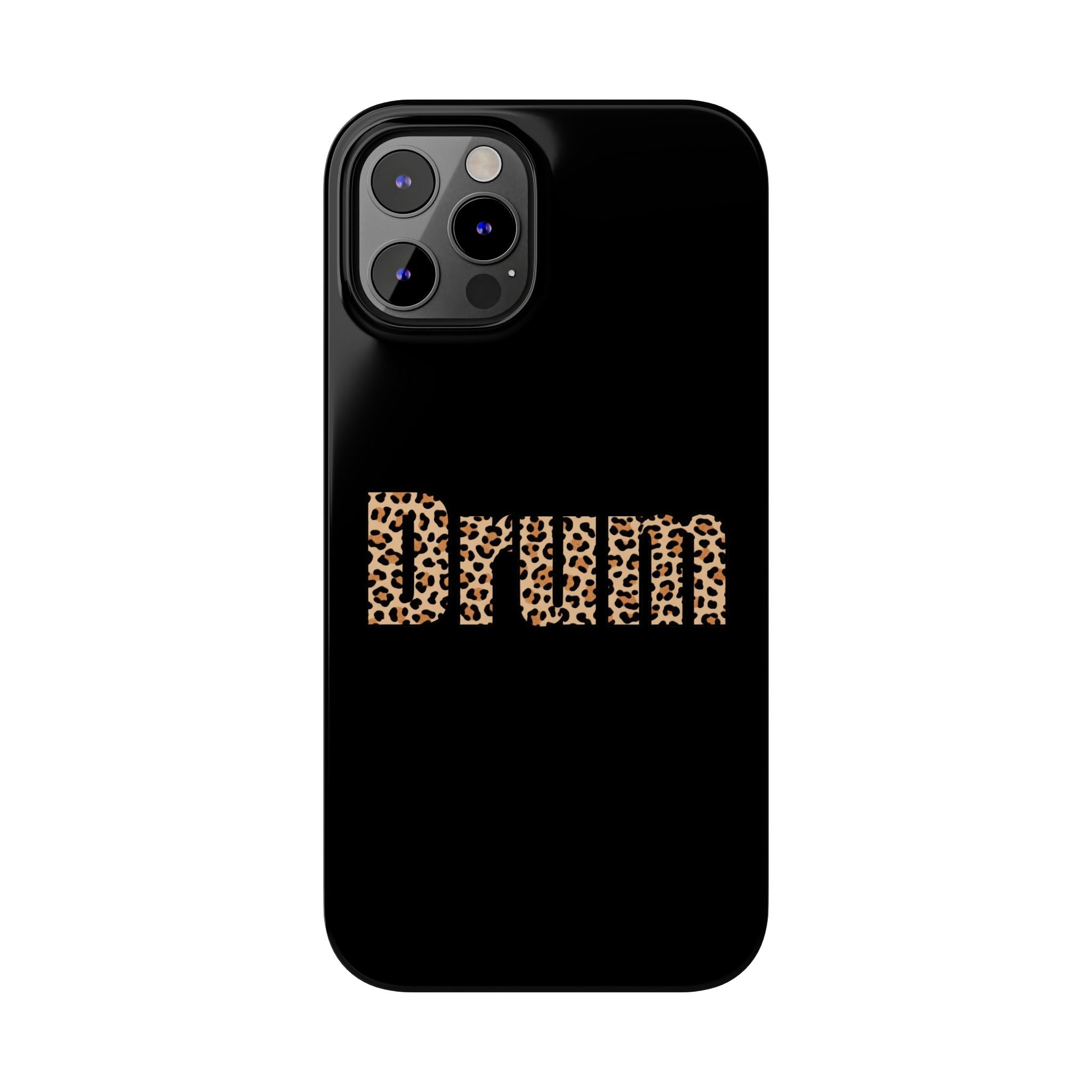 Leopard Print Drum Phone Case