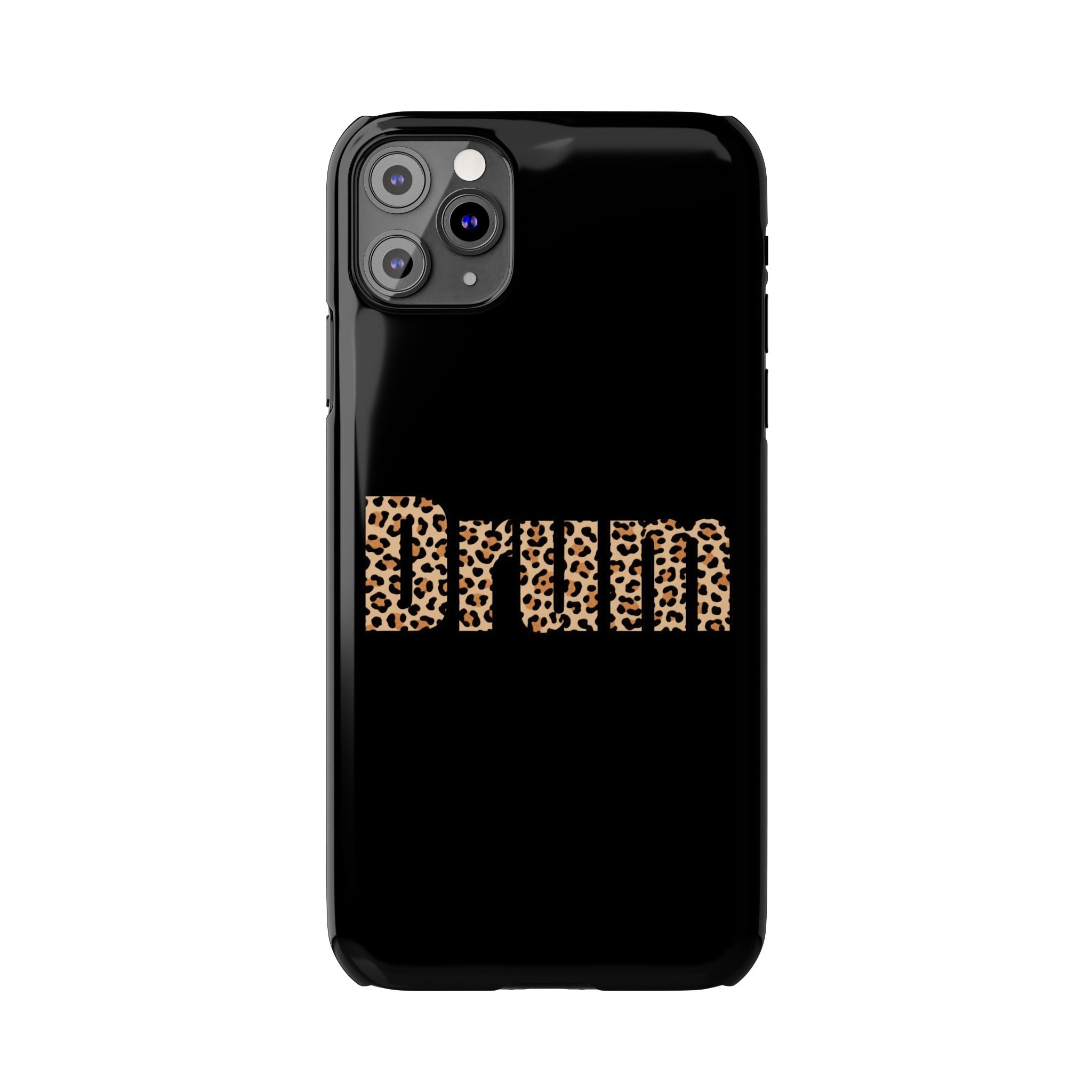 Leopard Print Drum Phone Case