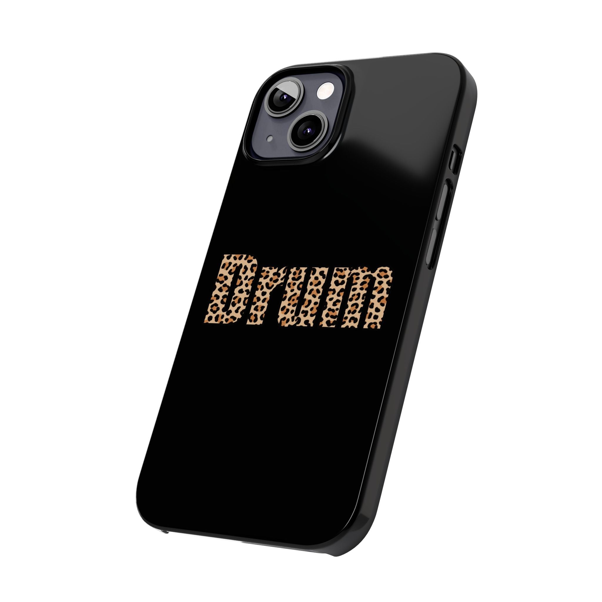 Leopard Print Drum Phone Case