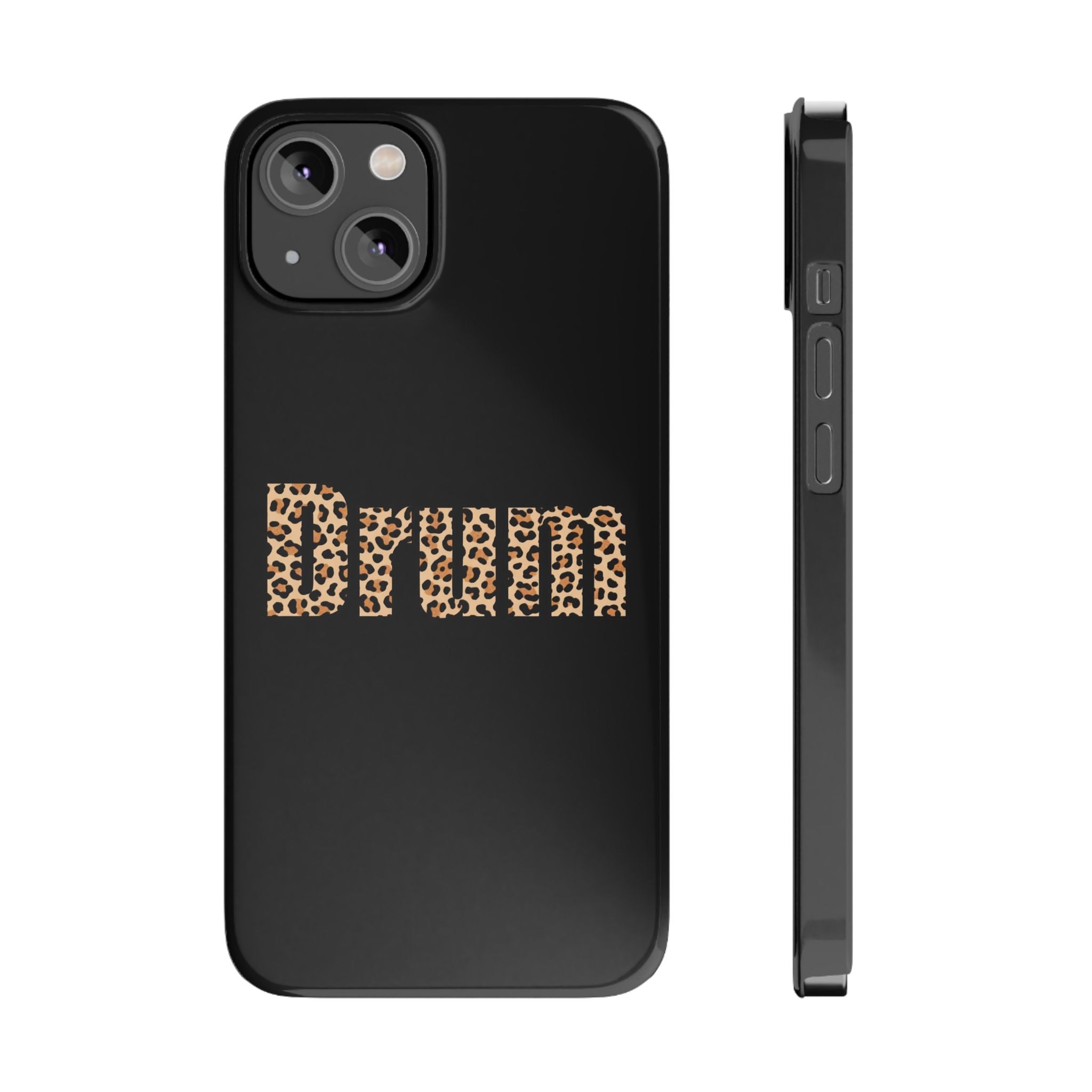 Leopard Print Drum Phone Case