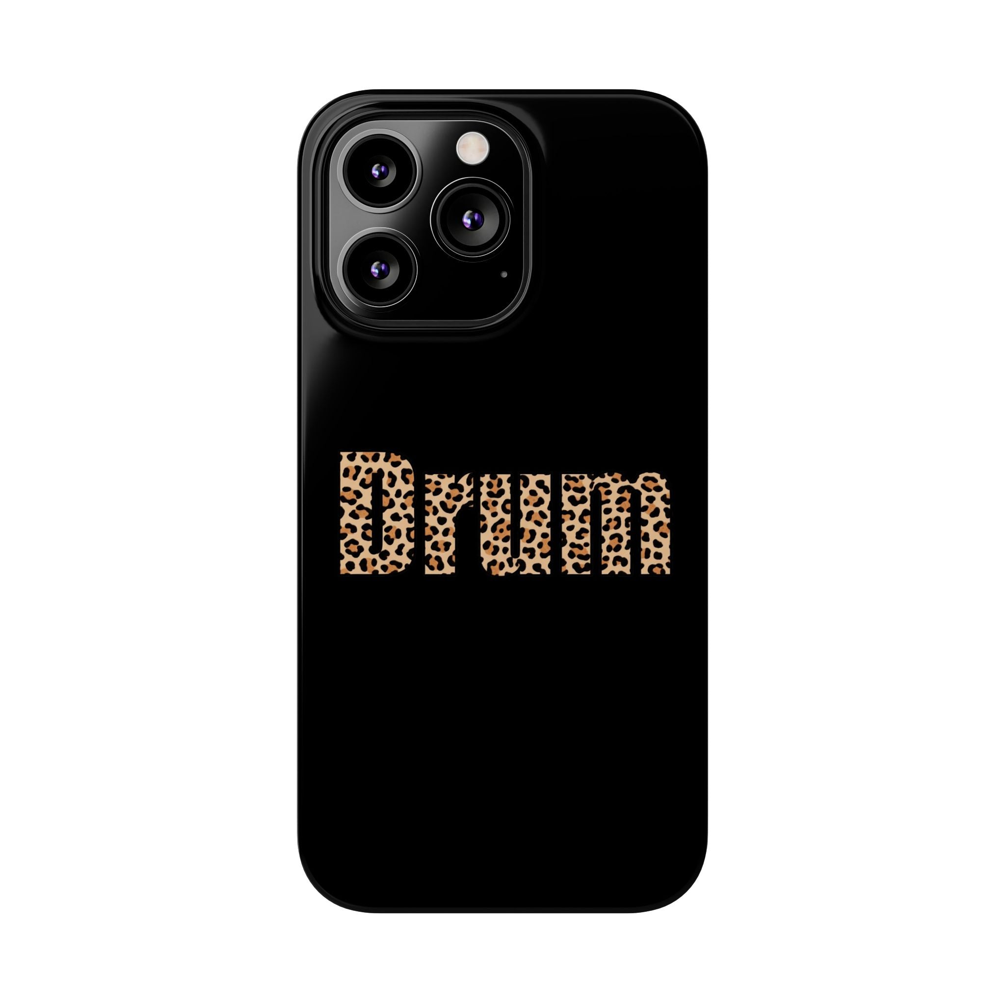 Leopard Print Drum Phone Case