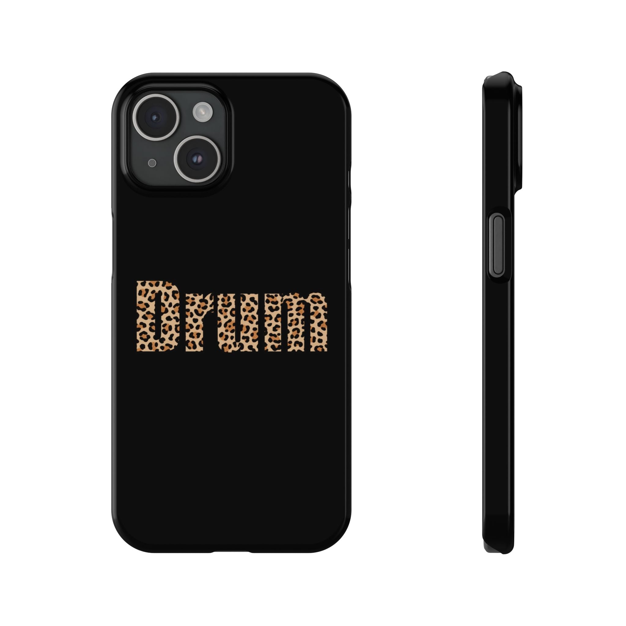 Leopard Print Drum Phone Case
