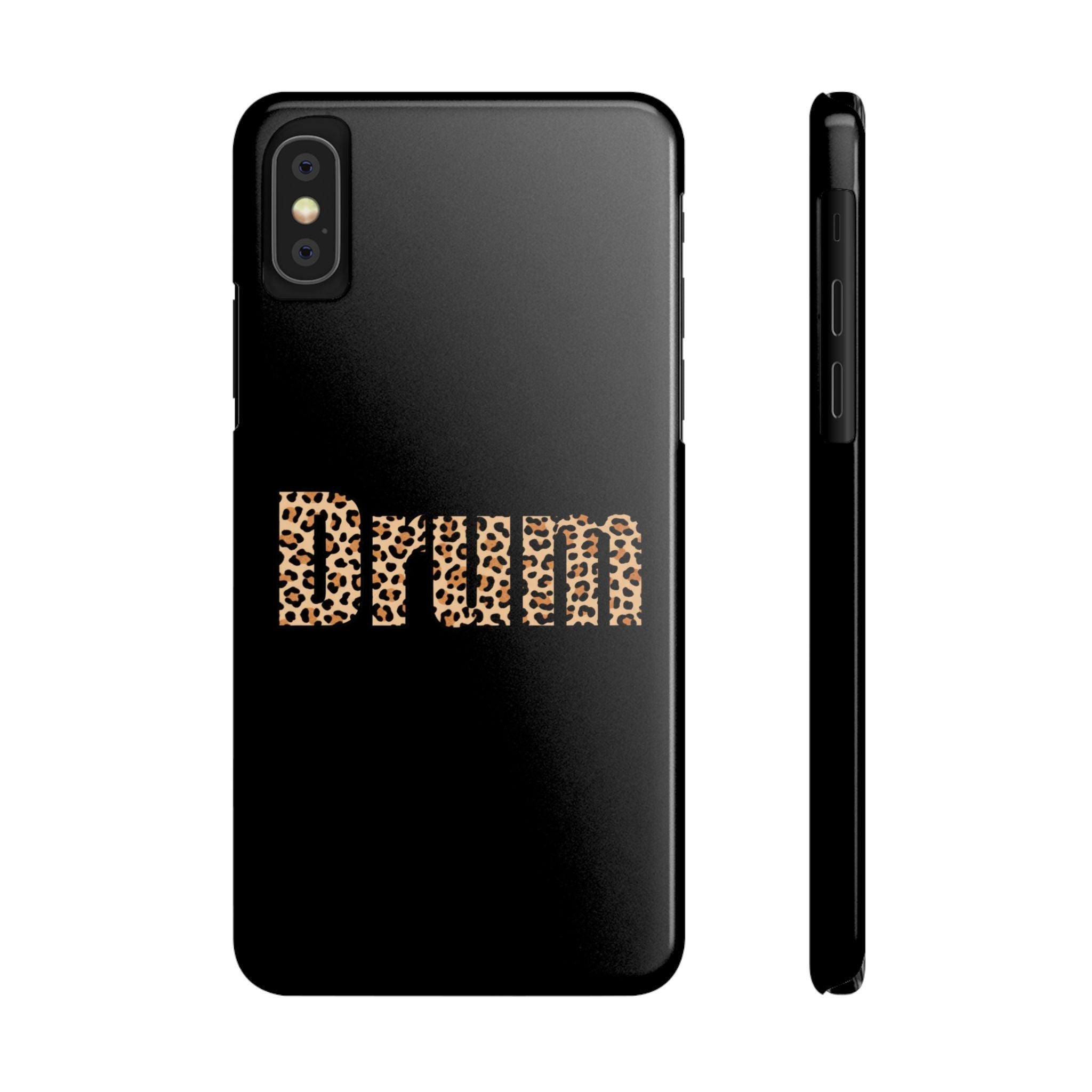 Leopard Print Drum Phone Case