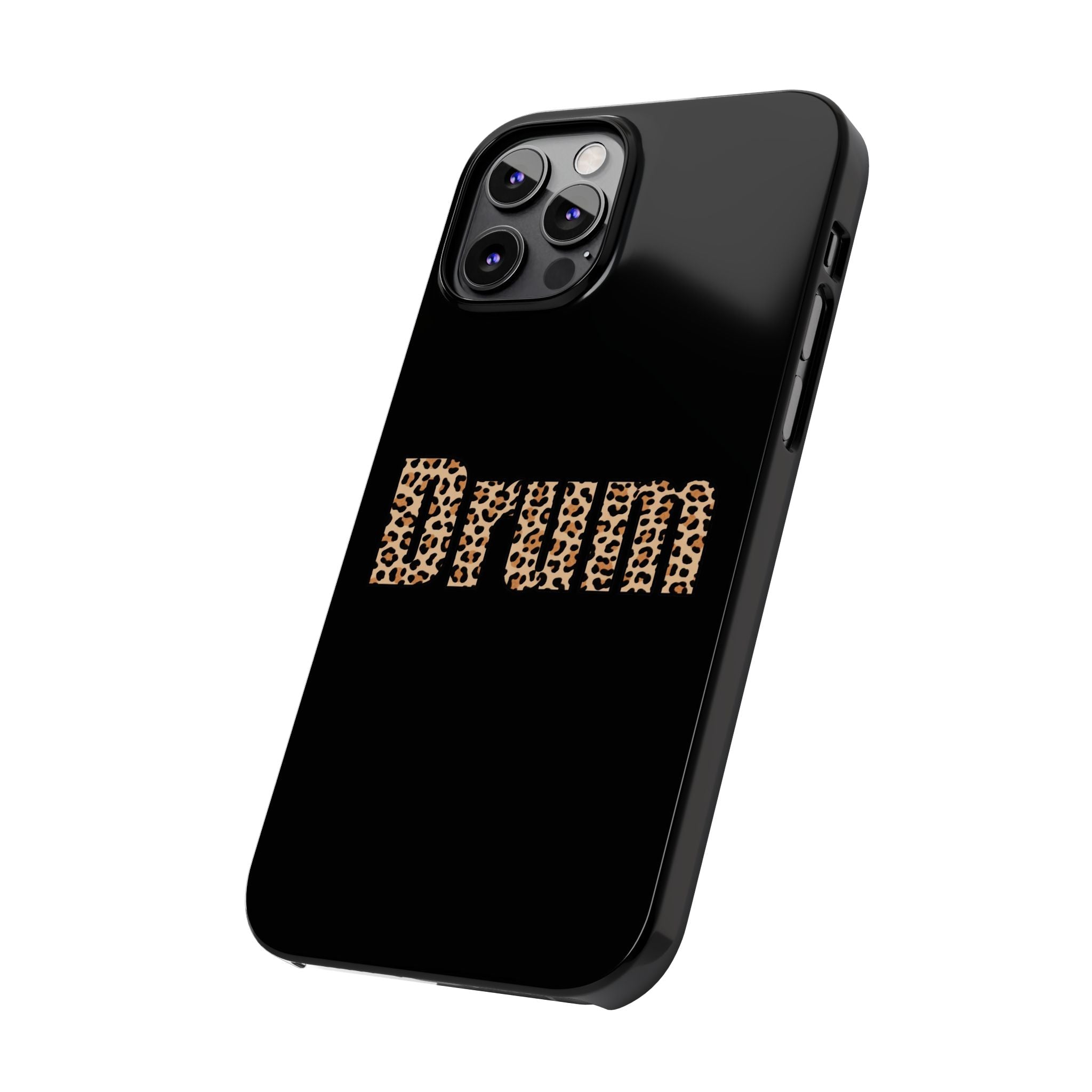 Leopard Print Drum Phone Case