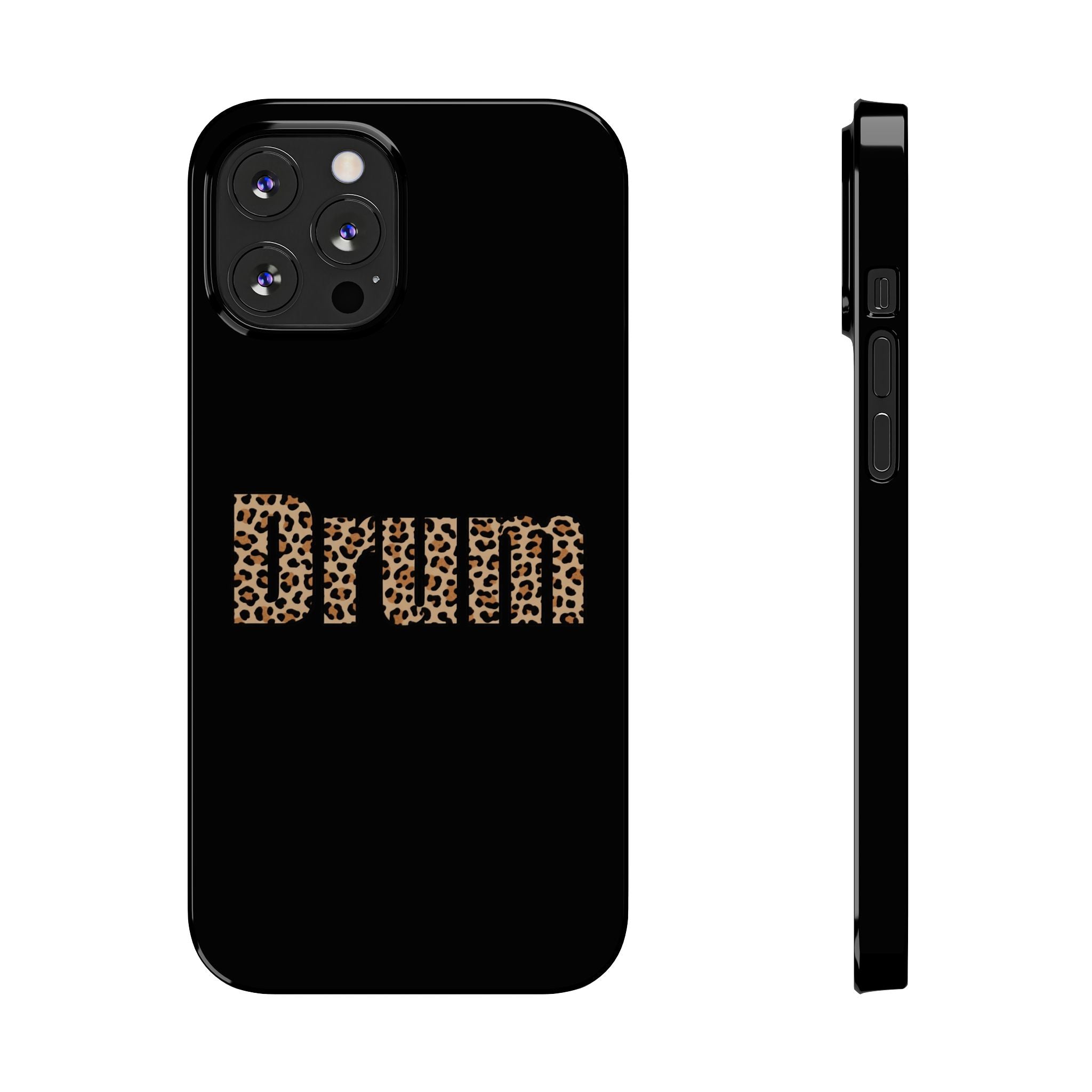 Leopard Print Drum Phone Case