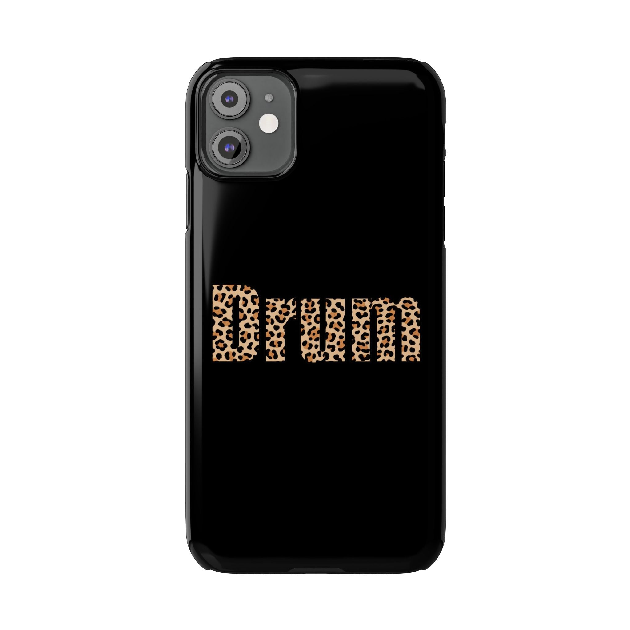 Leopard Print Drum Phone Case