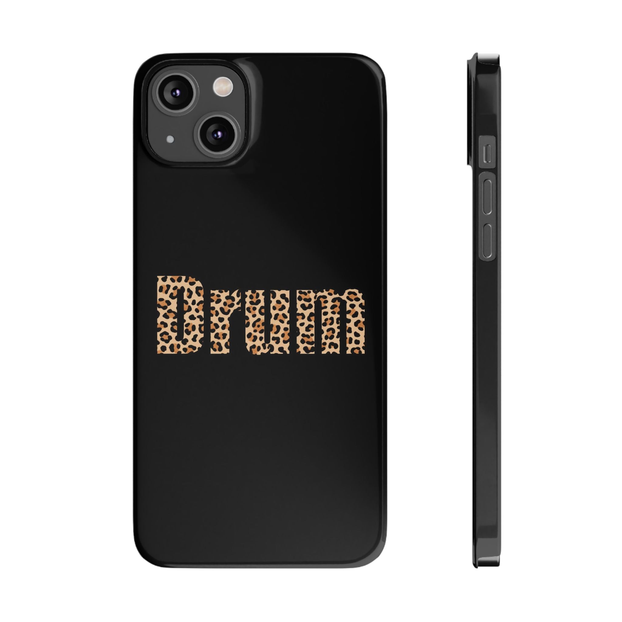 Leopard Print Drum Phone Case
